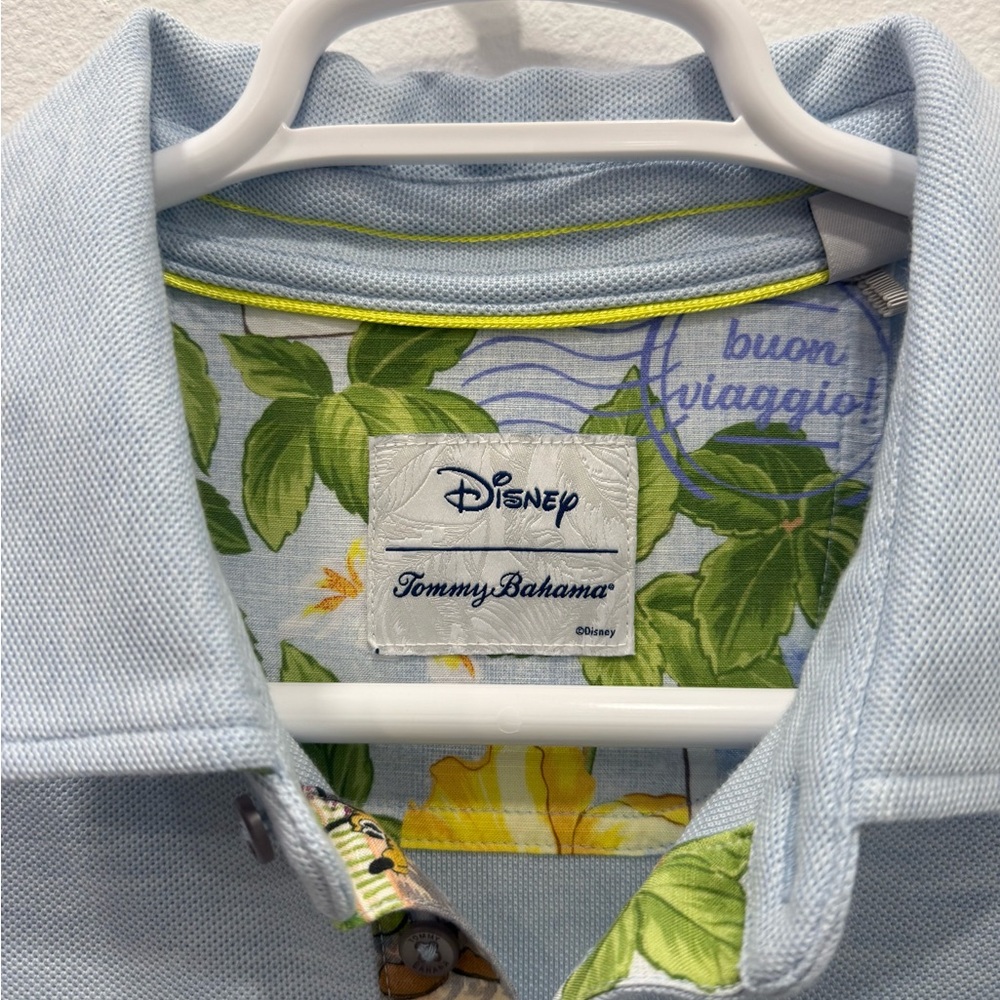 Tommy Bahama Disney Postcard to Paradise Five O'Clock men’s Polo size XL - Picture 3 of 8